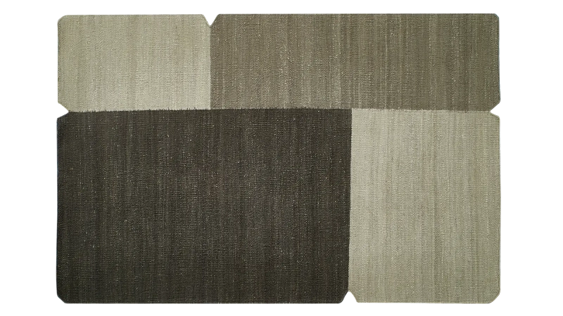 HandsGallery Ковры, созданные вручную DHURRIE BLACK OLIVE/NICKEL