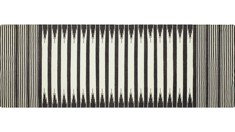 HandsGallery Ковры, созданные вручную DHURRIE CAVIAR/WHITE