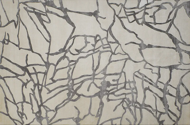 HandsGallery Ковры, созданные вручную ABSTRACTIO 62-WHITE-GREY