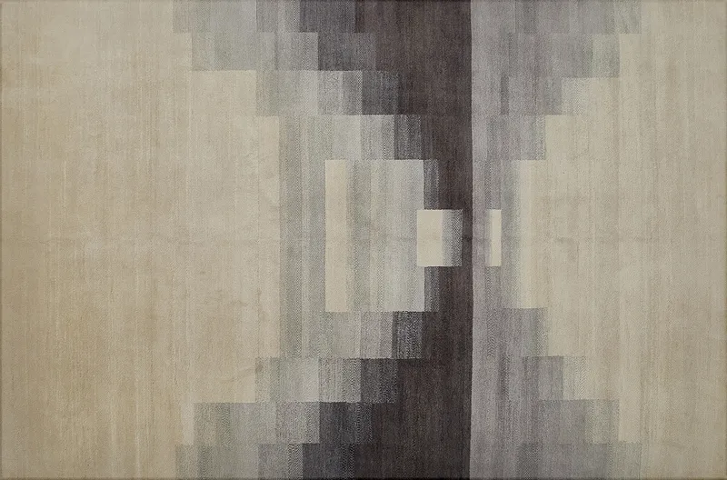 HandsGallery Ковры, созданные вручную ABSTRACTIO KTS-635 Denim-White