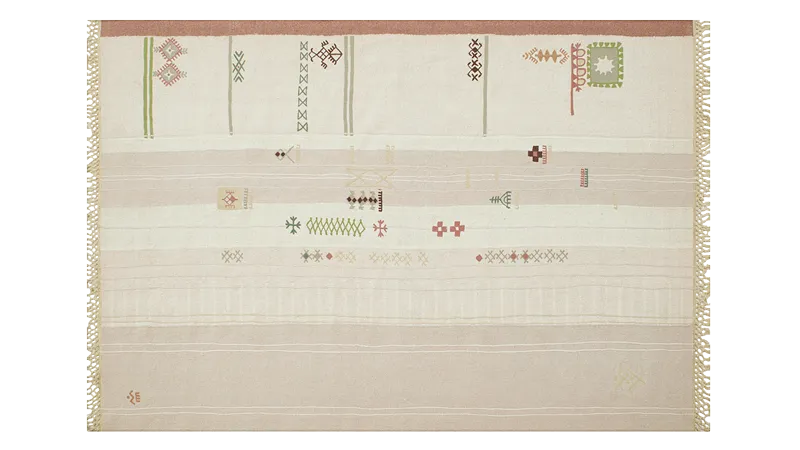 HandsGallery Ковры, созданные вручную DHURRIE WHITE/DIRTY NICKEL