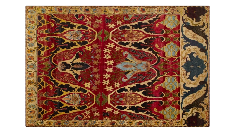 HandsGallery Ковры, созданные вручную HERITAGE AC-228-RED-CREAM