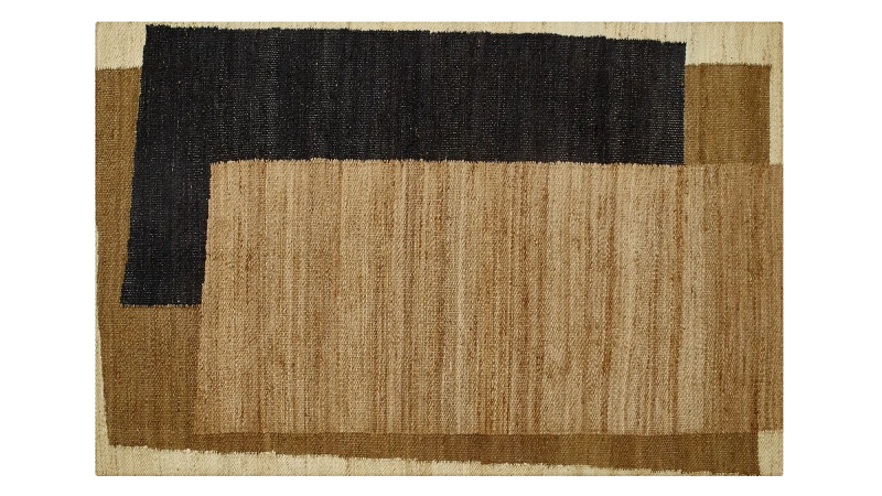 HandsGallery Ковры, созданные вручную DHURRIE LIGHT CAMEL/EBONY