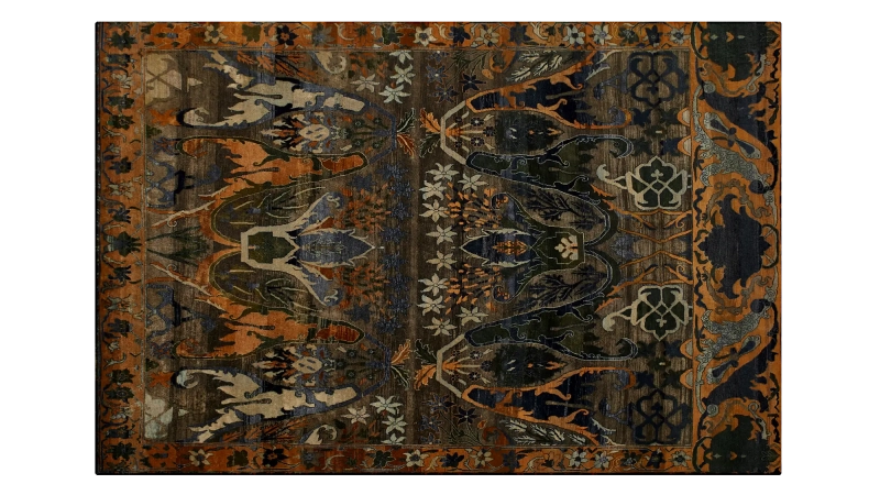 HandsGallery Ковры, созданные вручную HERITAGE AC-228-ORCHER-GRN